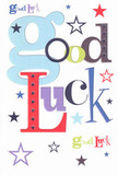 With every detail, this good luck card sings of Carshalton's communal kindness and zest for new journeys. The dynamic lettering-pastel blues intertwining with playful reds, earthy moss greens, and regal violets-feels as though each character were chosen with the same artistry I bring to bespoke bouquets at Flowers Carshalton. Sprinkles of navy, lilac, and lime stars seem to flit across the white backdrop, recalling the twinkling lights dancing along the River Wandle at dusk. The smooth surface and crisp edges offer a satisfying, almost celebratory tactile note, akin to the sensation of neatly folding tissue around blossoms. Gifting this card is an embrace of support-perfect as a partner to congratulatory flowers for a new chapter near Carshalton Station, or simply a standalone expression of belief in a loved one's next step. It radiates optimism and carries the magic of possibility, making any recipient feel the steadfast encouragement of the village community, as if the luck of vibrant blooms is passed along with every word.